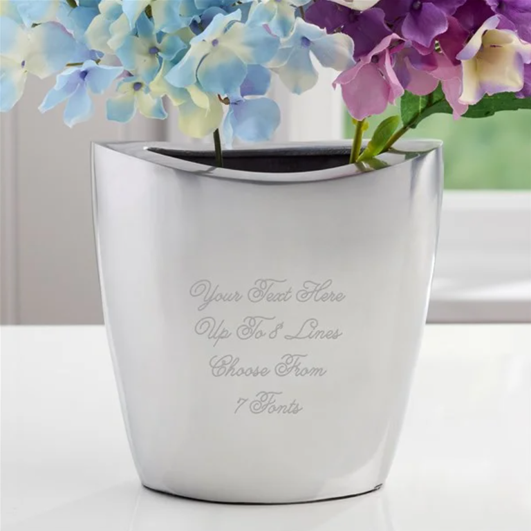 personalized wedding anniversary vase gift