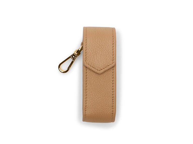 Leather lipstick holder