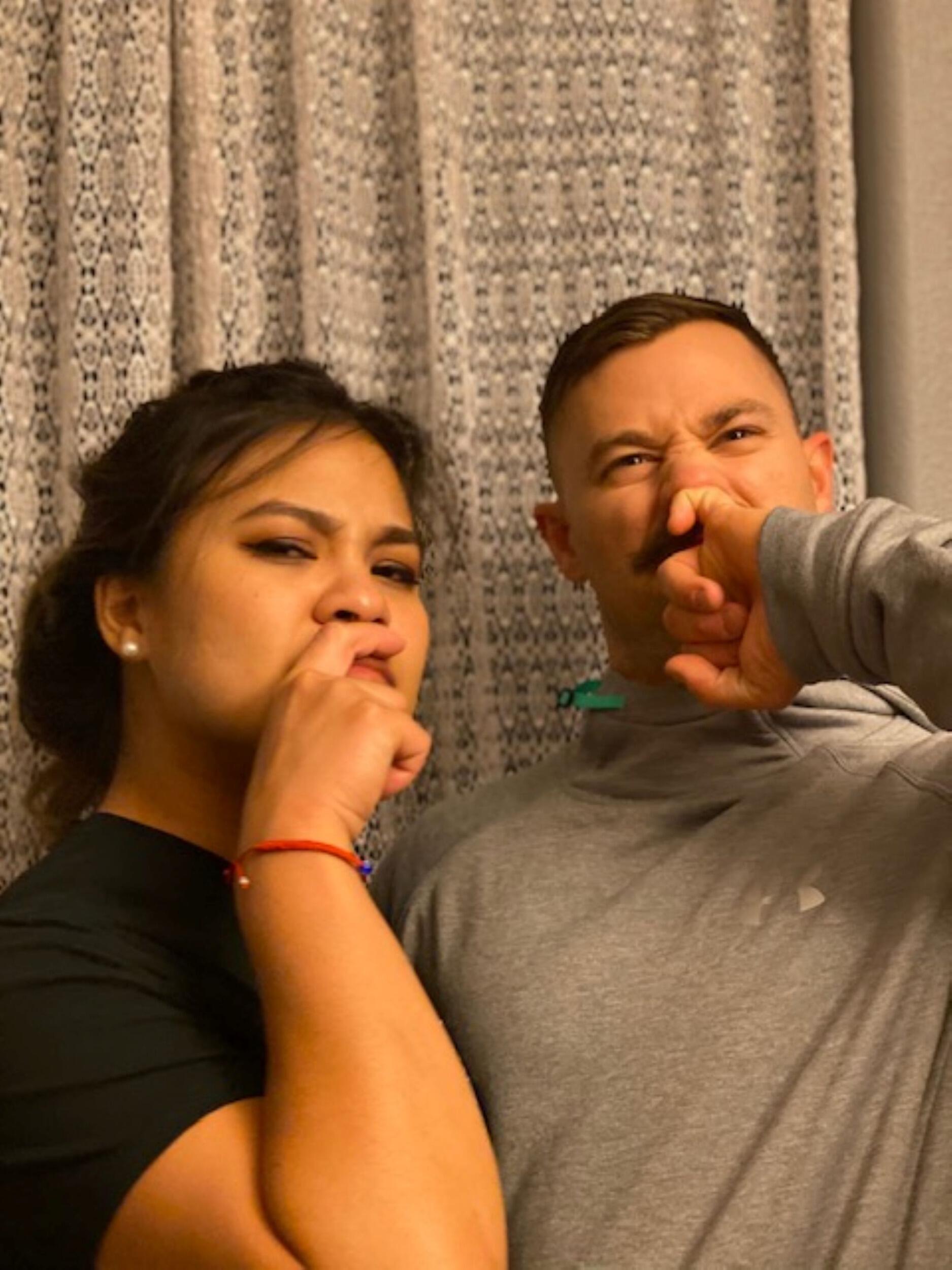By the time Thanksgiving rolled around they were already becoming a single unit.  Michelle sprouted the signature mustache while Lucas adopted the classic nose ring.