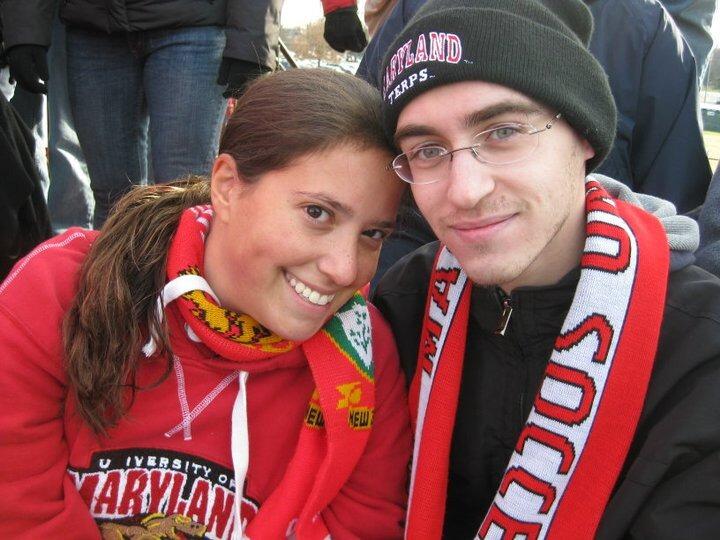 Zara and Chris met at the University of Maryland. They met through a mutual friend Leslie (then Mok, now Smith) at the Maryland vs. Creighton Playoff Soccer Game at Ludwig Field (this picture is not that game... that game was snowing... but you get the idea). After that game, Chris and Zara became friends on Facebook and exchanged AIM Screen Names.