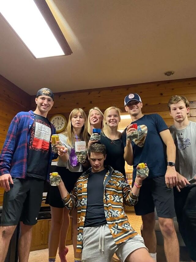 Sophmore year and we made the coolest friends and future roommates ever! Not all pictured. 