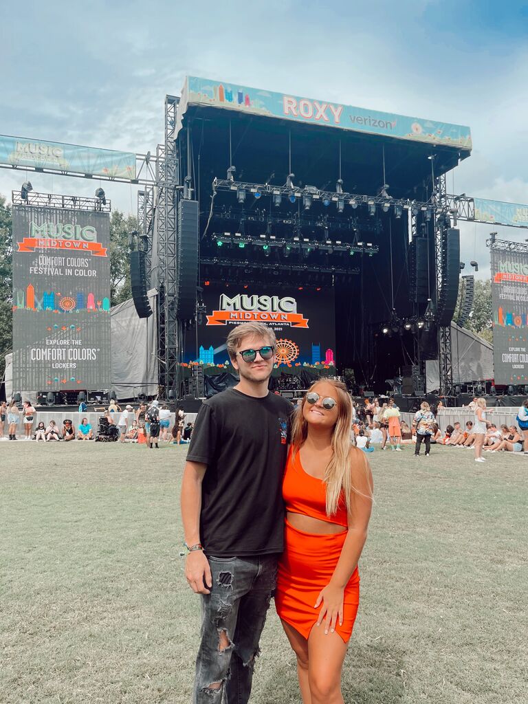 Our first music festival together in Piedmont Park.