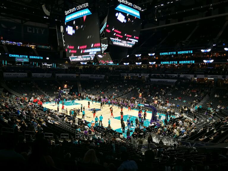 Our first time seeing an NBA game; Charlotte Hornets vs Washington Wizards