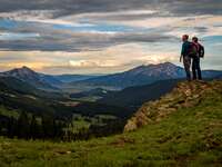 Hikers at Crested Butte Valley