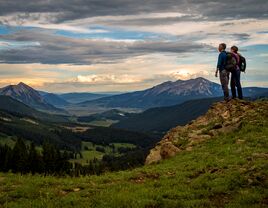 Hikers at Crested Butte Valley