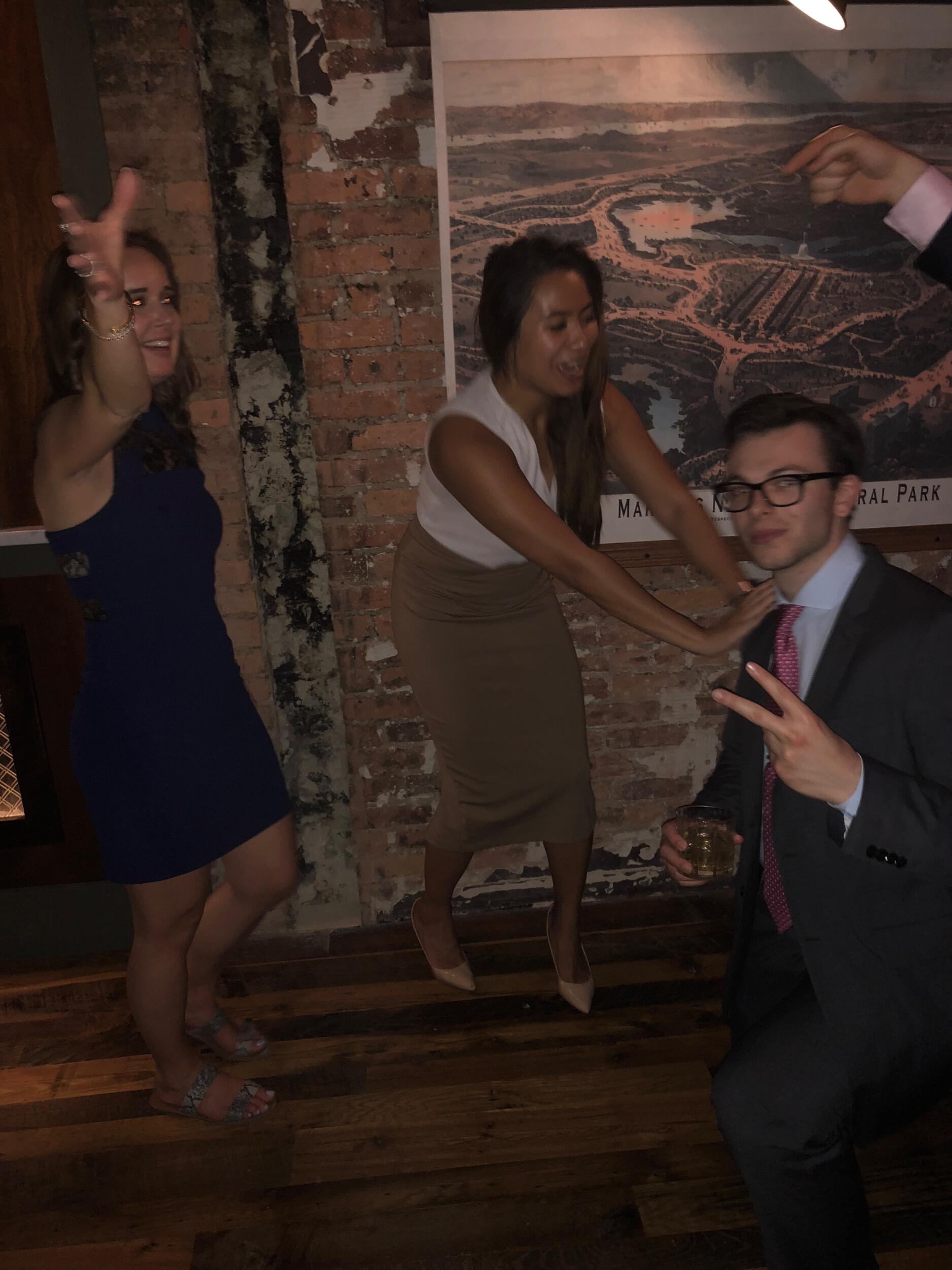 After not speaking at law school, we spent summer of 2018 interning in New York..and getting to know each other! Our first, and only, photo “together” that summer is at the after party of a work event 