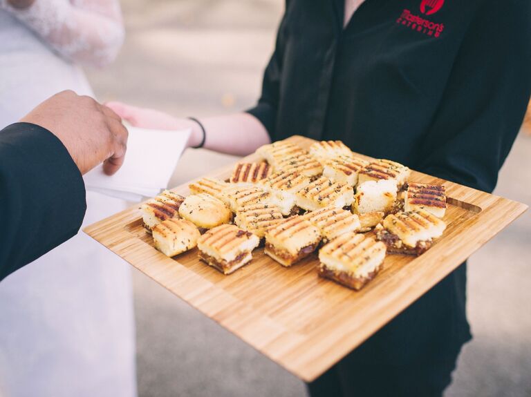 Tiny panini for your summer wedding reception food ideas