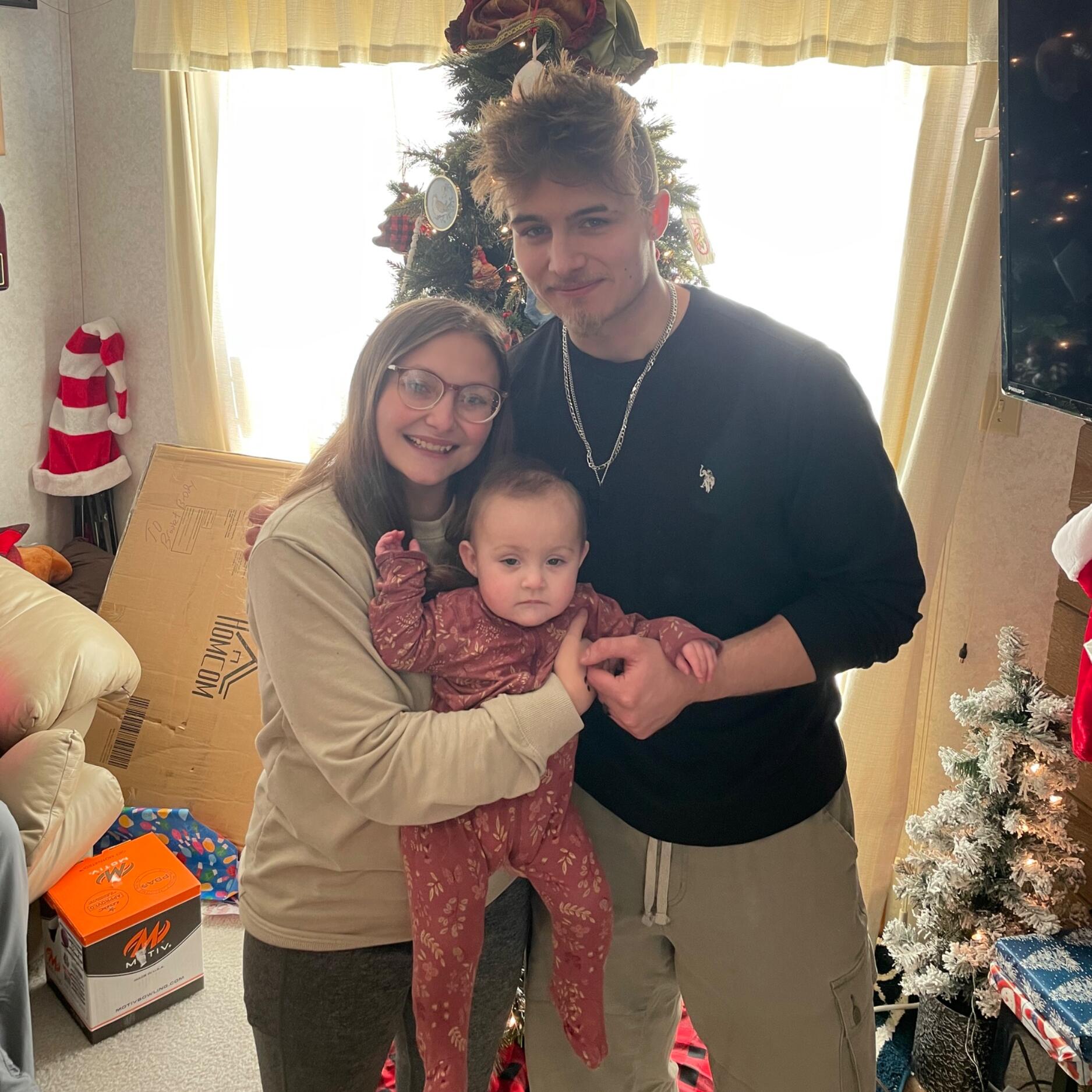 2nd Christmas together, 1st as a family of 3!