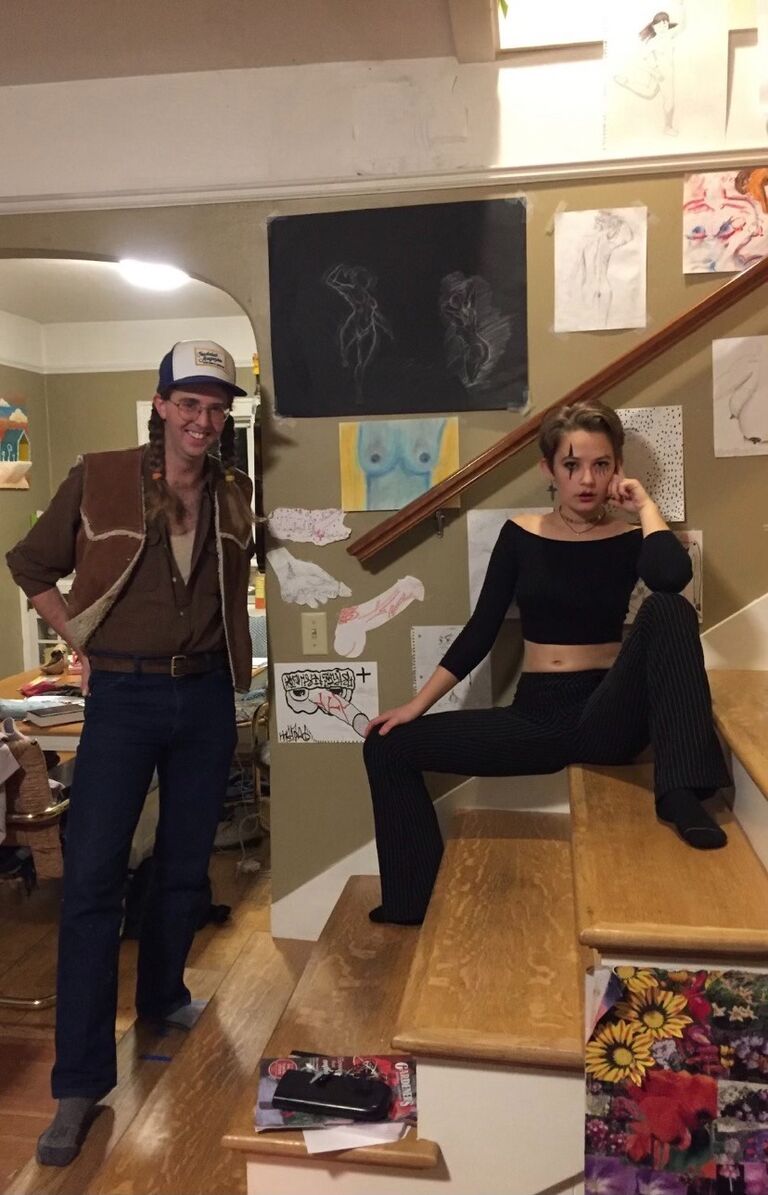 From a party themed "Sluts and Mimes."