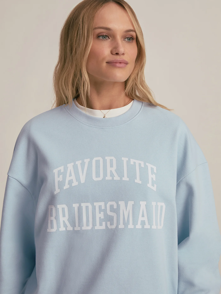 Favorite Daughter blue bridesmaid sweatshirt