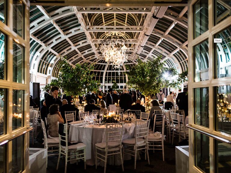Greenhouse wedding venue in Brooklyn, New York.