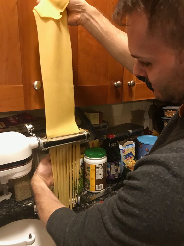 discovered the joys of homemade pasta...