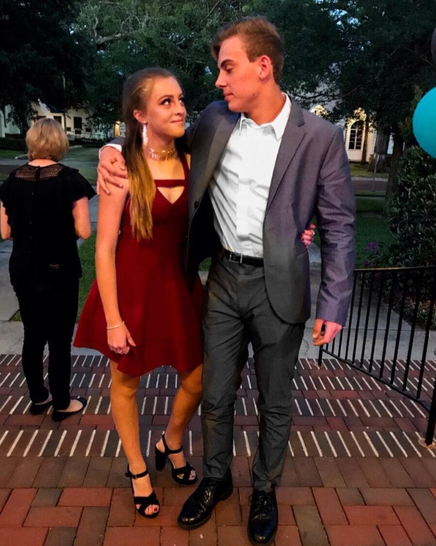 The night it all officially began! Emma and Brett at the 8th grade dance just moments before Brett asked Emma to slow dance and they confessed their feelings for each other :)