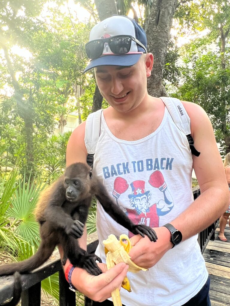 Trip #3 to Mexico... this time to Playa del Carmen! The best mornings on this trip were spent watching the sun rise over the ocean then heading to the monkeys to feed them breakfast :)