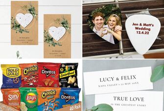 Four affordable wedding favors