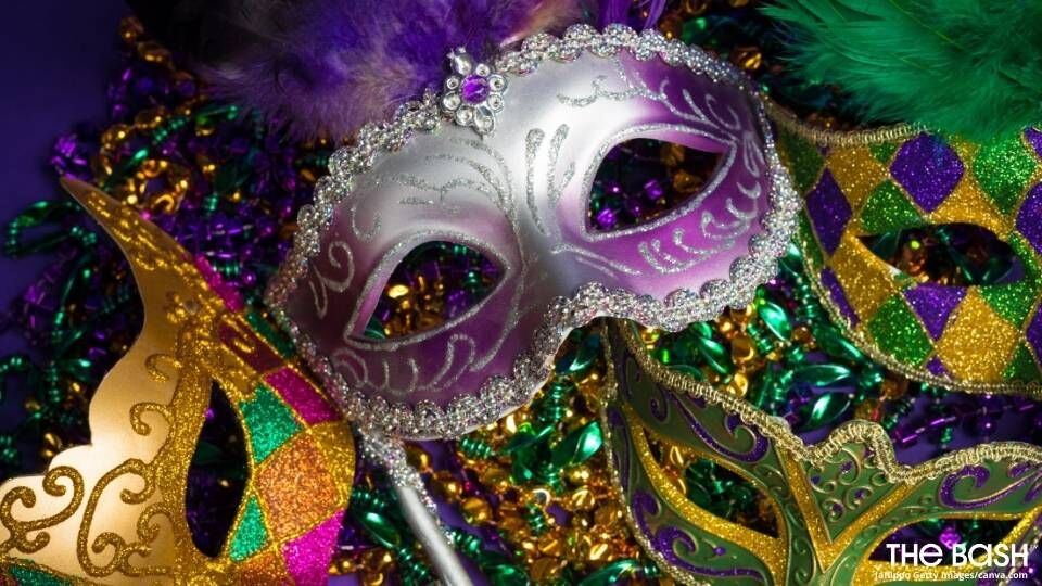 Mardi Gras Party Zoom Background