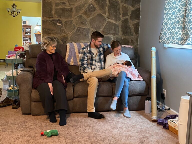 Meeting our niece and flower girl!