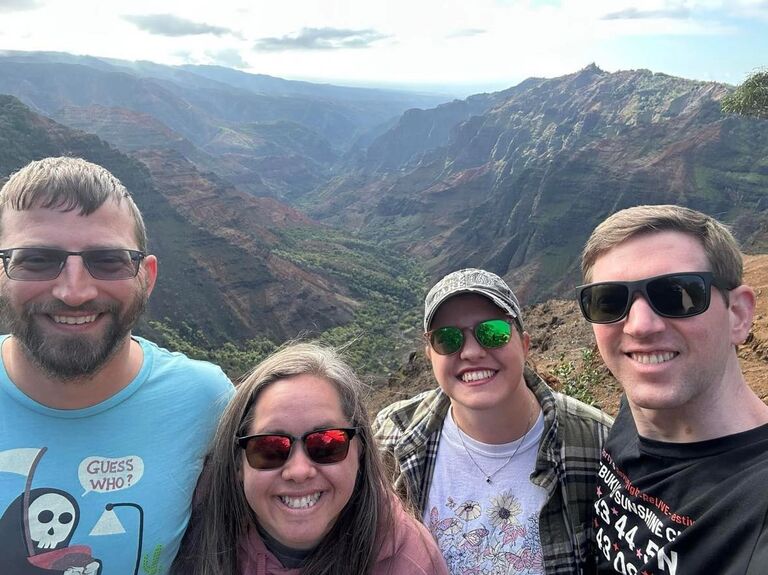 Waimea Canyon, Kauai, HI with friends