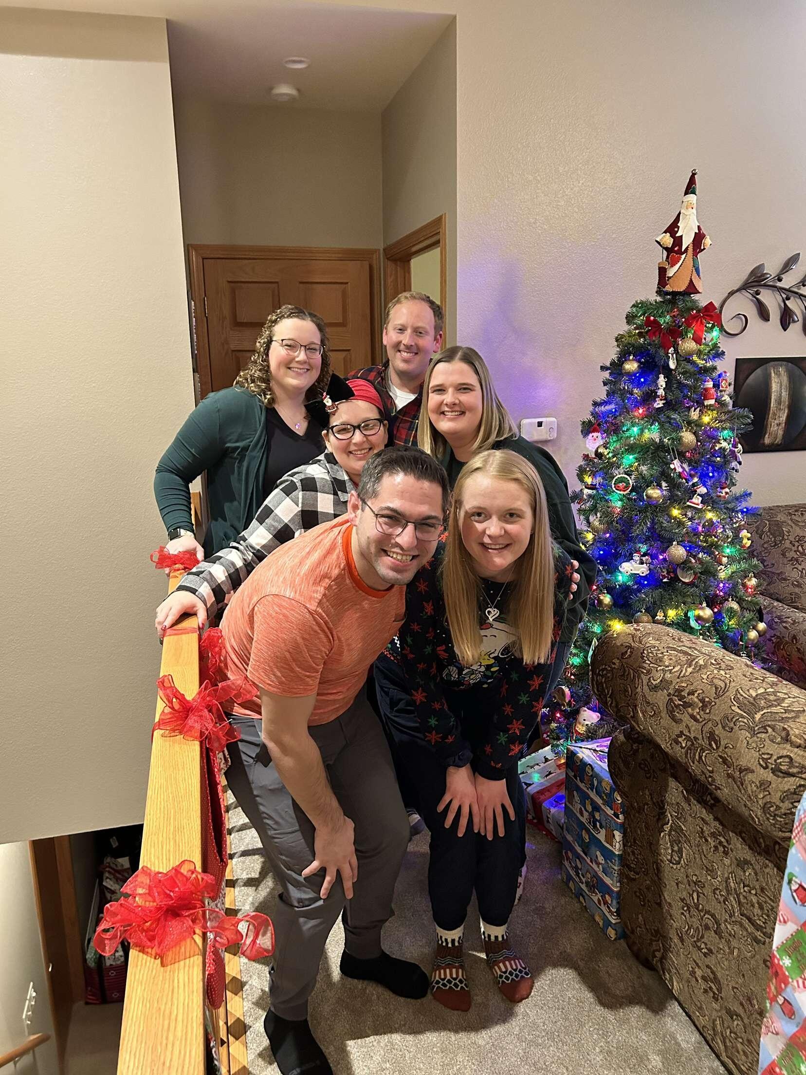 Ryan and Simone celebrate Christmas together in La Crosse, Wisconsin with Simone's grandparents.