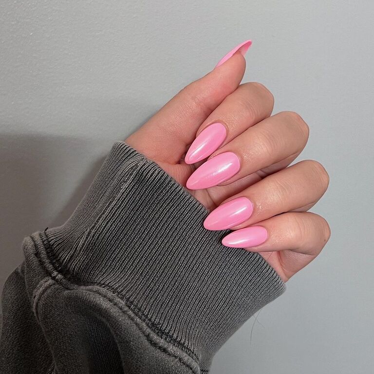 Pink bridesmaid nails