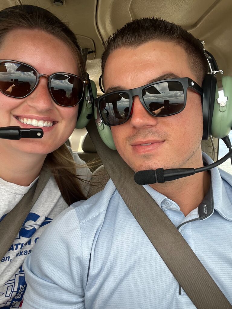 Our first time flying together