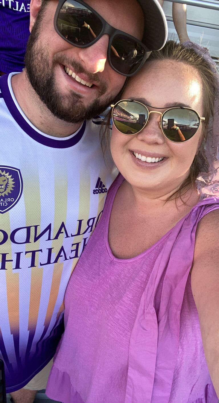 Blake is a HUGE MLS fan with Orlando City being his favorite team- this is our first game together! 