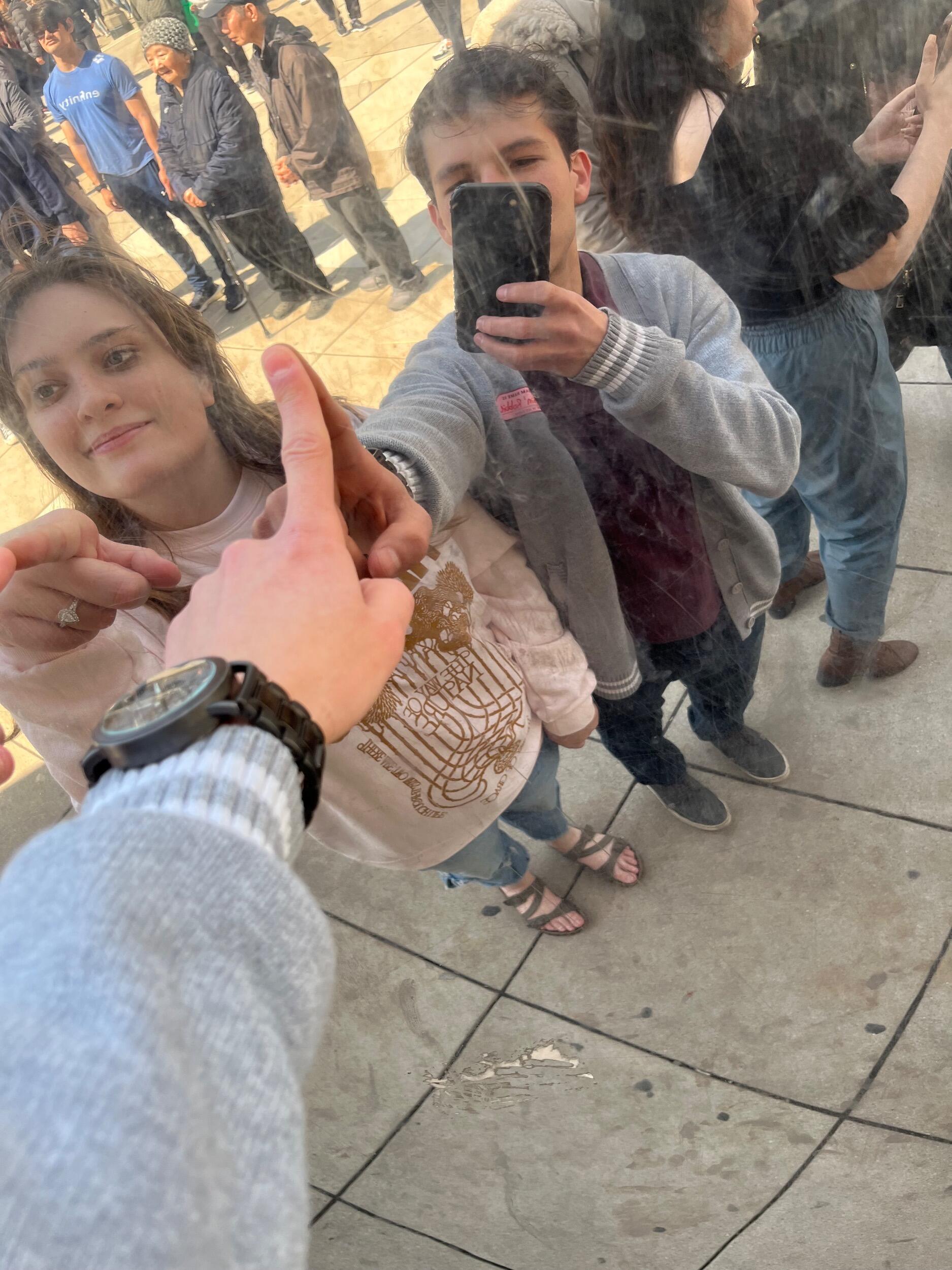 Katrina and Cecilio drove to Chicago, Illinois for an Aly & Aj concert! While there, the couple made sure to go visit the famous Bean sculpture and even made time to visit the Museum of Ice Cream! 