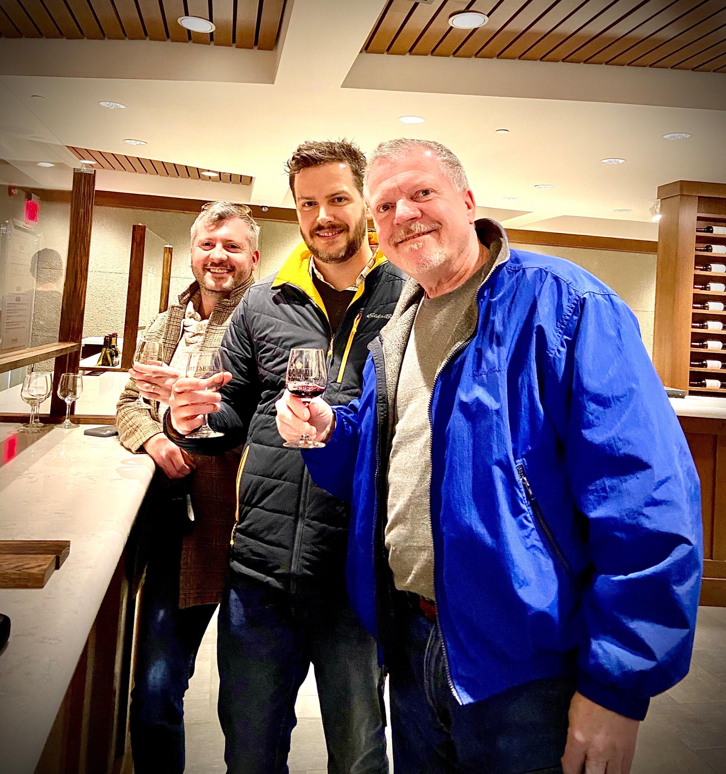 Sampling Wine at Biltmore