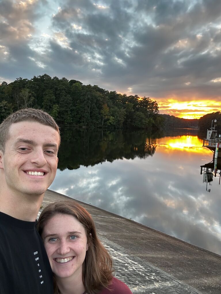 Caroline and Jordan enjoyed many dates at Lake Johnson, including their first one on August 20. 