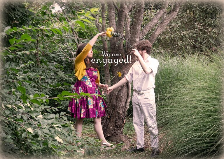 Saul popped the question and Meggan said yes!