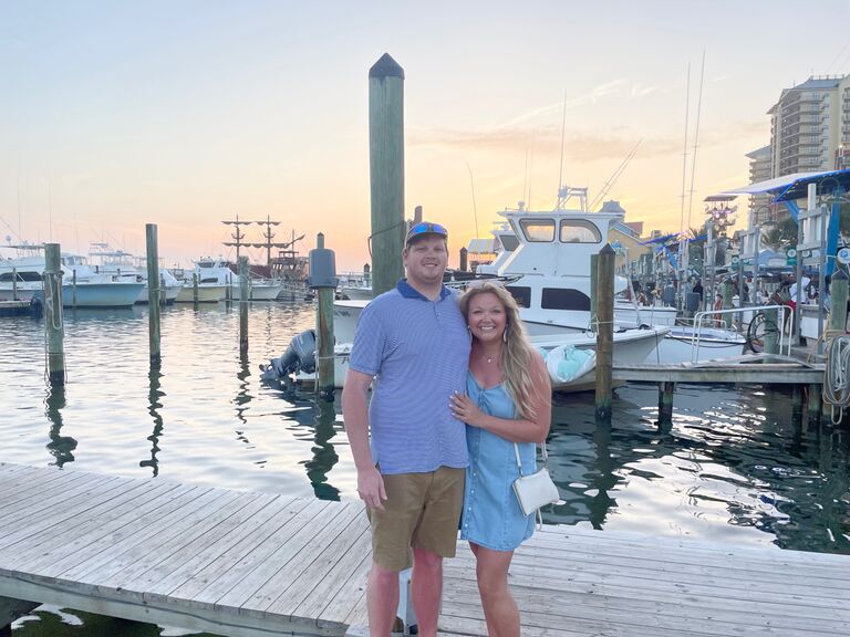 We took our first trip together to the beach and had the best time! Minus the really bad sunburn! 