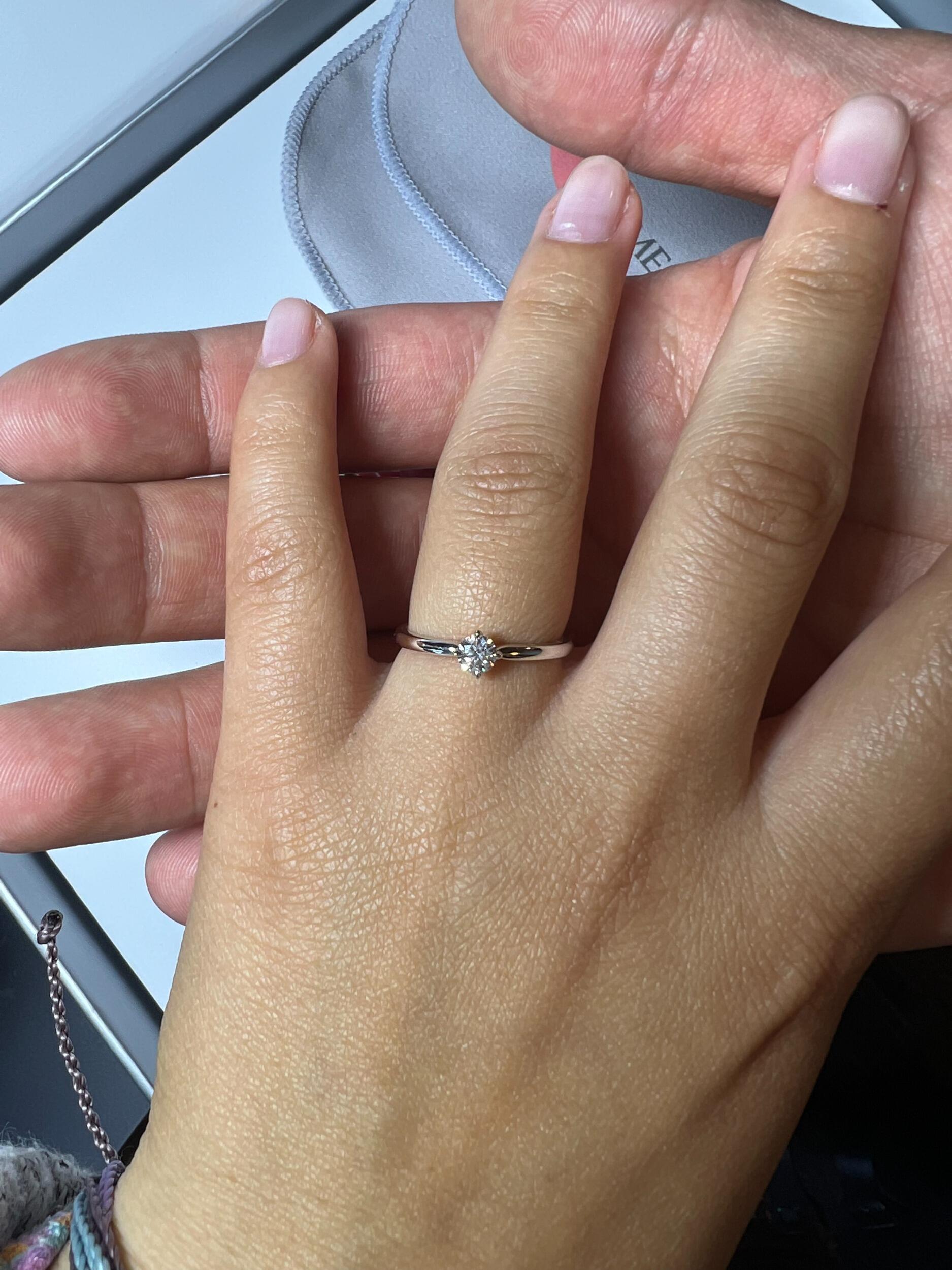 Gave a promise ring to Tiffany