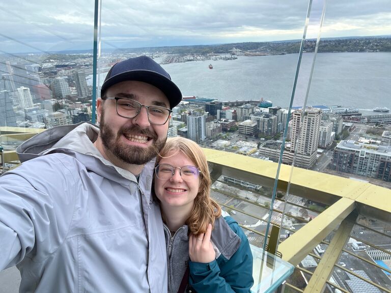 The top of the world!  Too bad they wouldn’t let us drink a “pop” in the bar #rudebartender #isaacisstilloffended