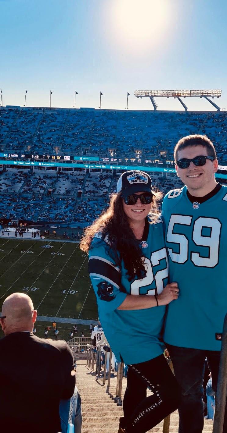 Our first Panther's game (did they lose? yes)