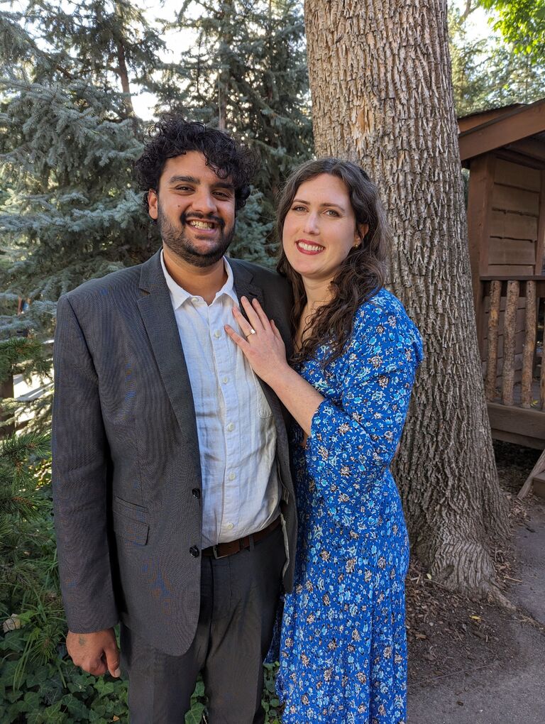 We went to a fancy event at Tracy Aviary to celebrate our engagement.