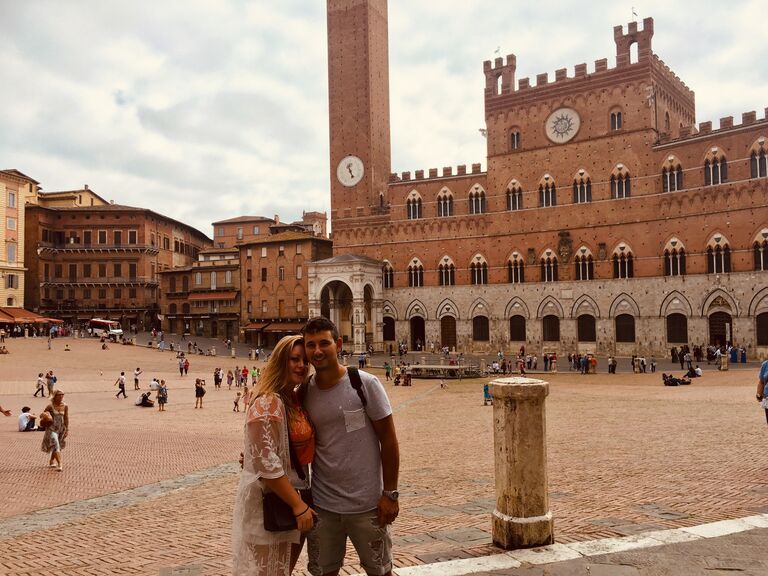 First holiday together in Siena, Tuscany for Matteo's birthday