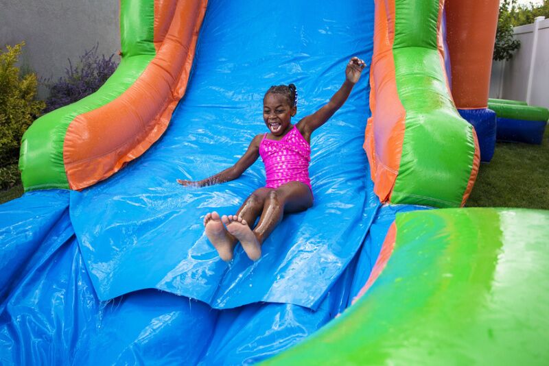 End of summer party ideas: slip and slide