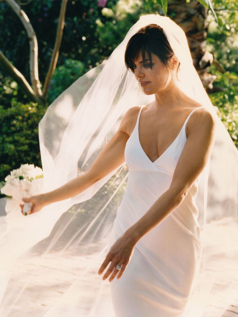 Lisa Rinna wearing Vera Wang wedding dress