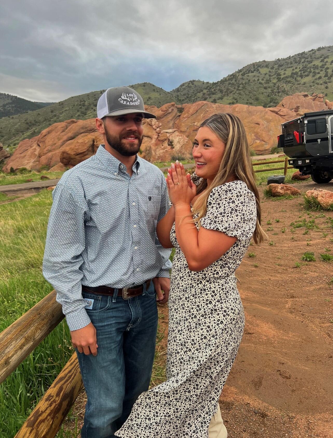 He finally popped the question!