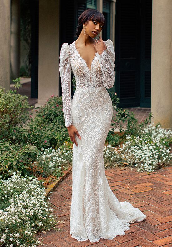 sheath wedding dress