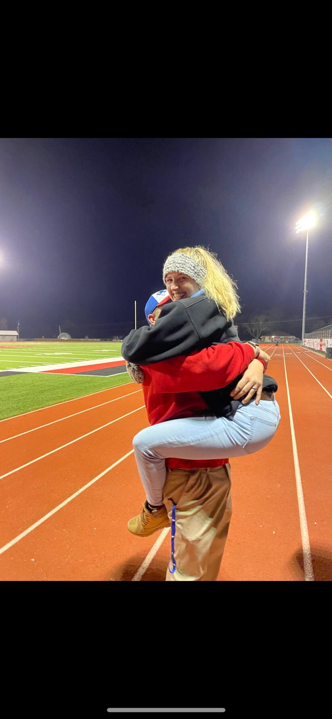 T's last football game of the season! I'm so proud of the man and the coach he is 😊