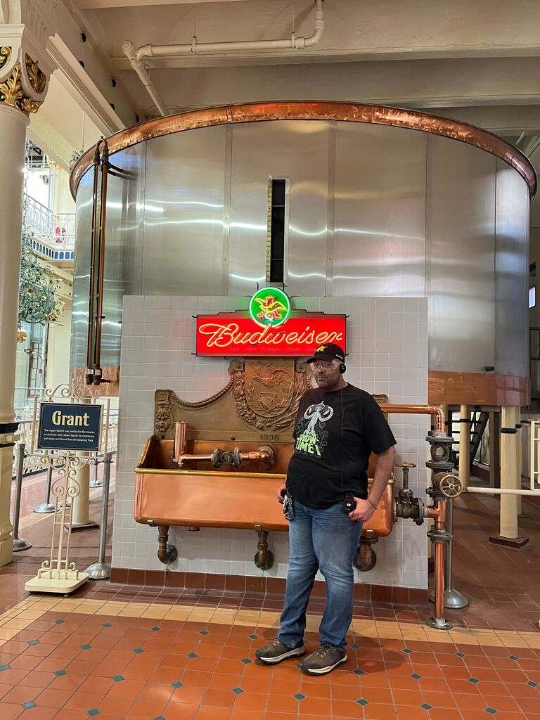 St. Louis and Transworld trip. At Budwiser for a tour 