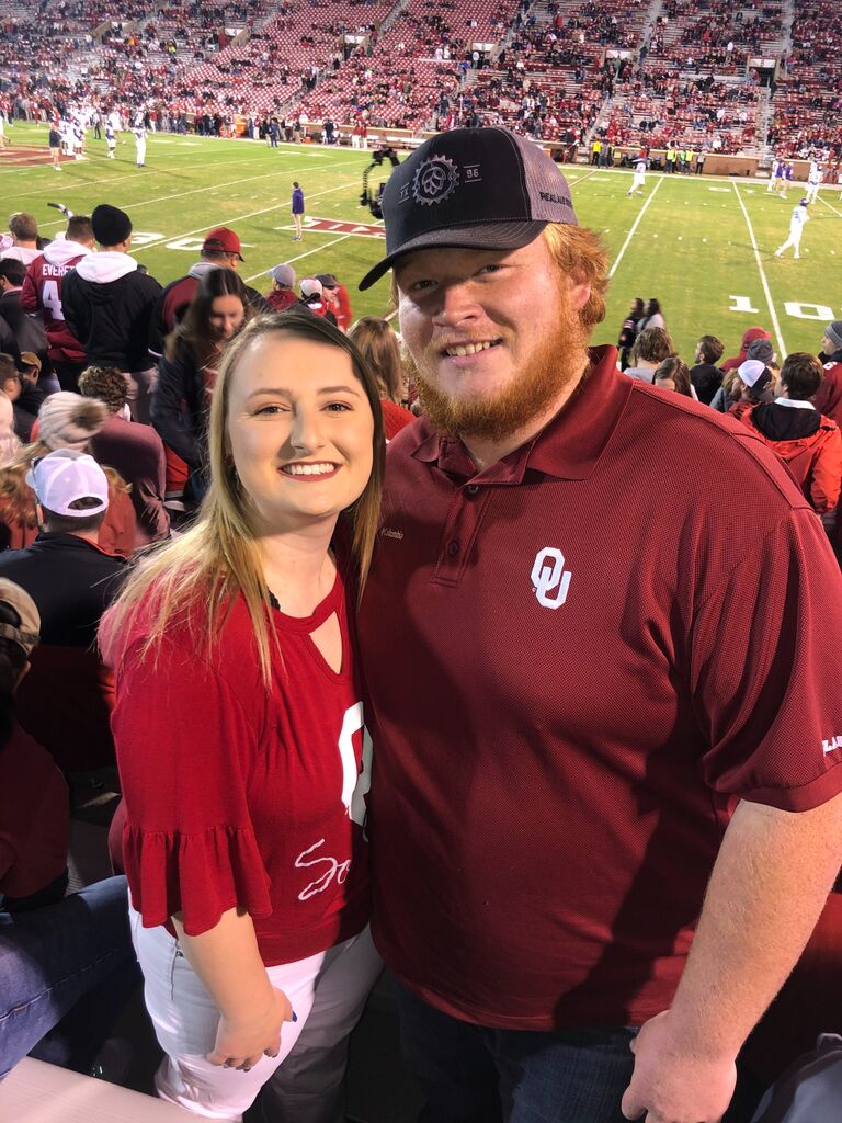 Brought a OSU Cowboy to cheer on the Sooners