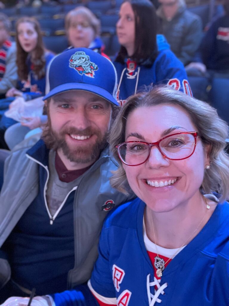 Jen loves Craig. Craig loves Jen. Craig supports Jen's love for hockey. Craig will not root for Jen's favorite hockey team (Let's go Rangers). But he'll still go to games with her ;)