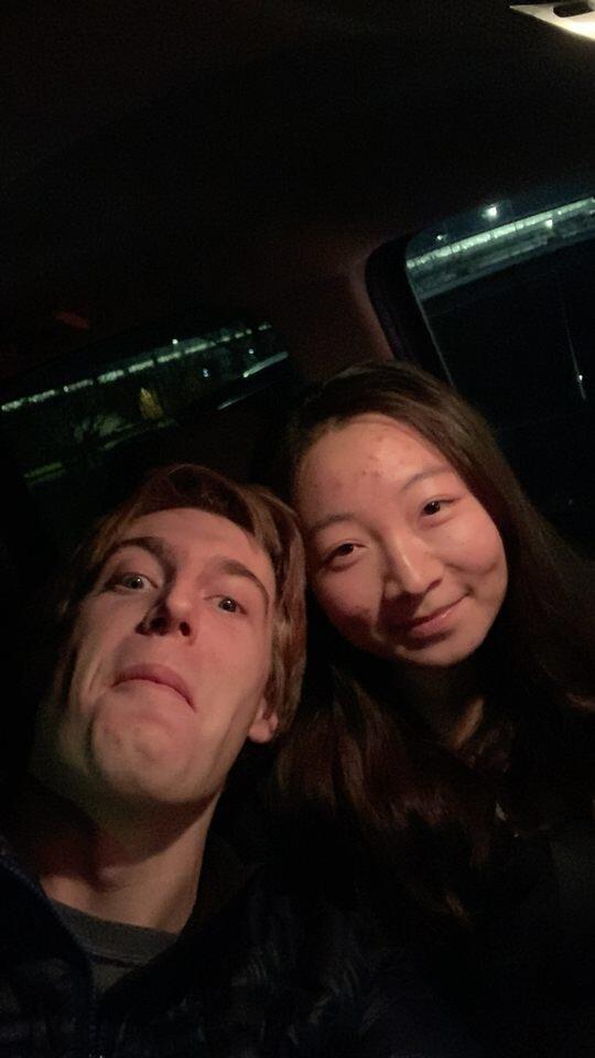 At long last, after 7 months of long-distance dating, Sally returned to the U.S. Jacob subsequently rejoiced for the next week.