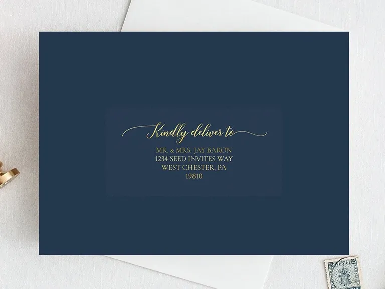 Customizable Wedding Guest Address Labels