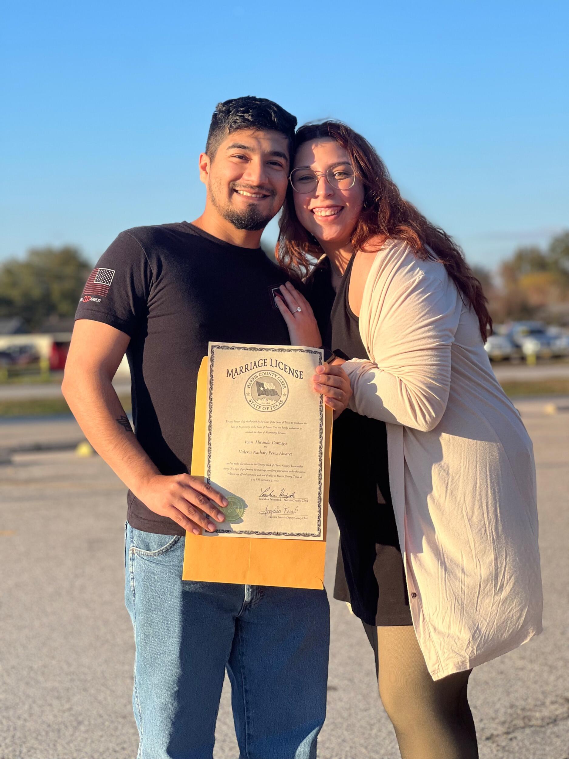 Marriage certificate 