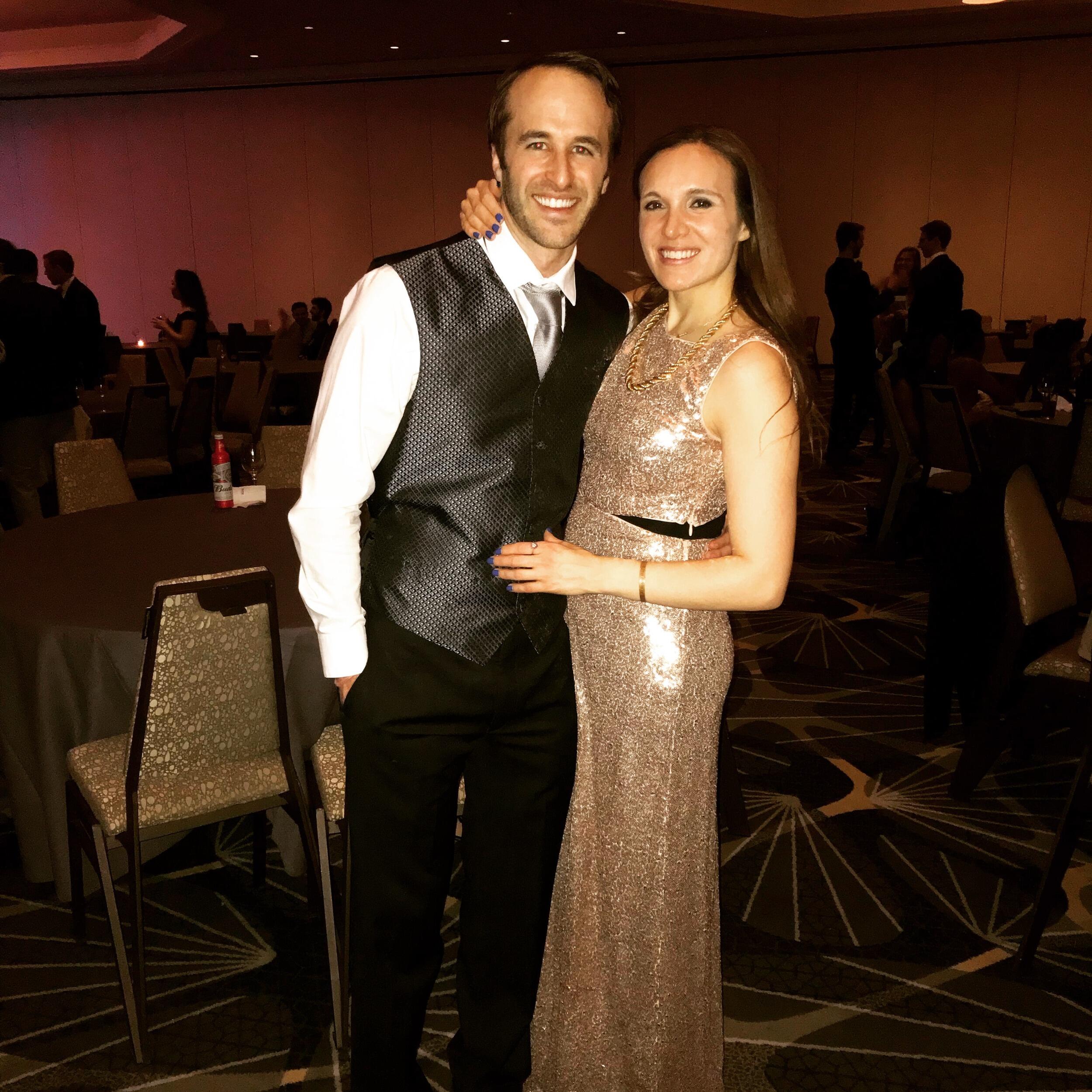 Dancing the night away at the Brigham and Woman's Hospital Winter Ball during Doug's final year of residency