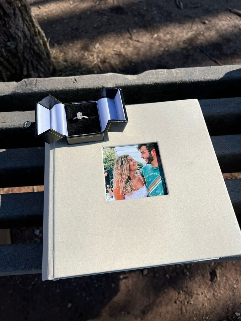 The photo album Zach made Zoey for their engagement. Best day ever!
