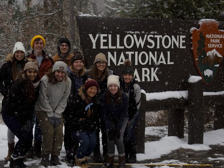 Our first time meeting each other was through a college fall break trip to Yellowstone.
